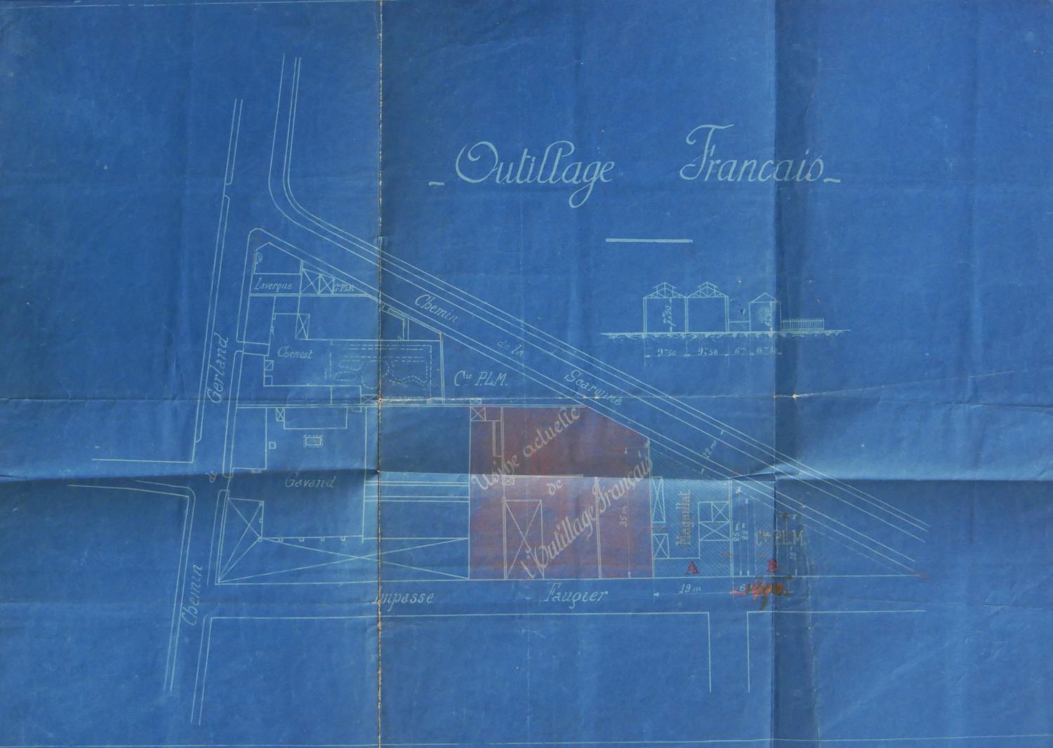 Ancienne usine "outillage français" actuellement brûlerie dite Torréfaction du Rhône café Ras d'Amhara