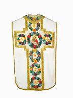 chasuble, bourse de corporal : ornement blanc n°5