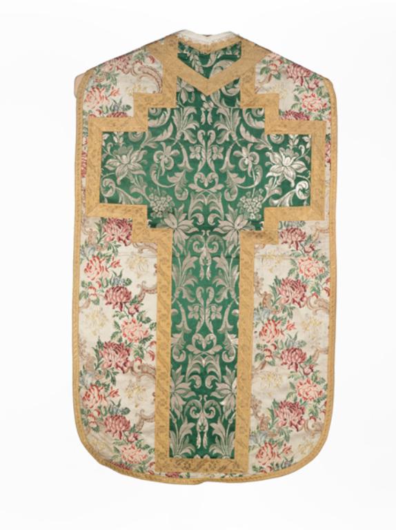 chasuble, étole, manipule, voile de calice : ornement blanc