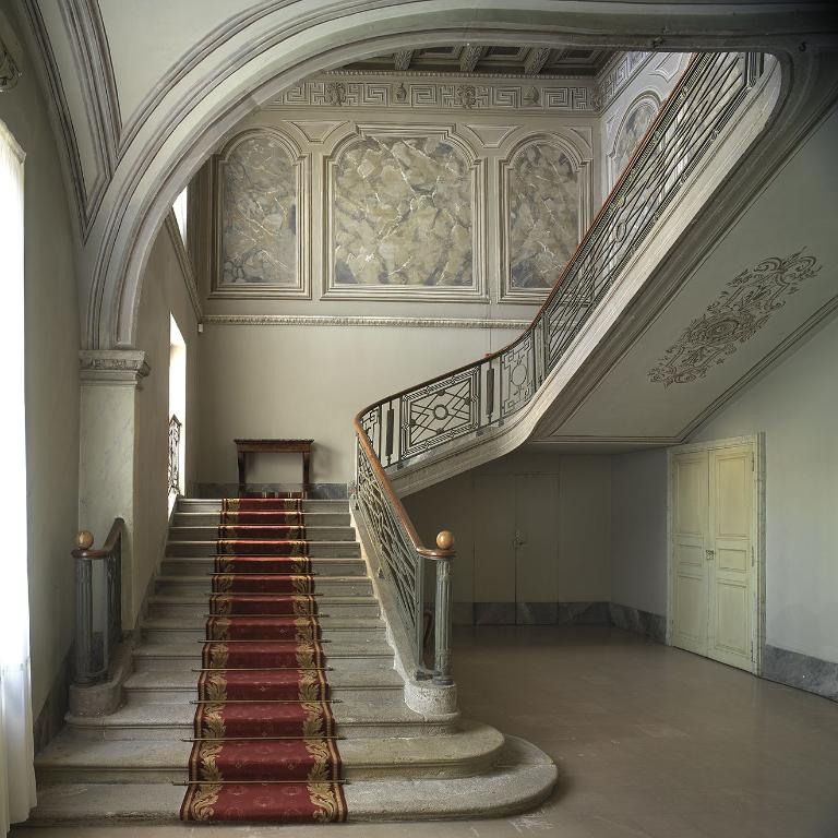 Décor du hall et de l'escalier d'honneur