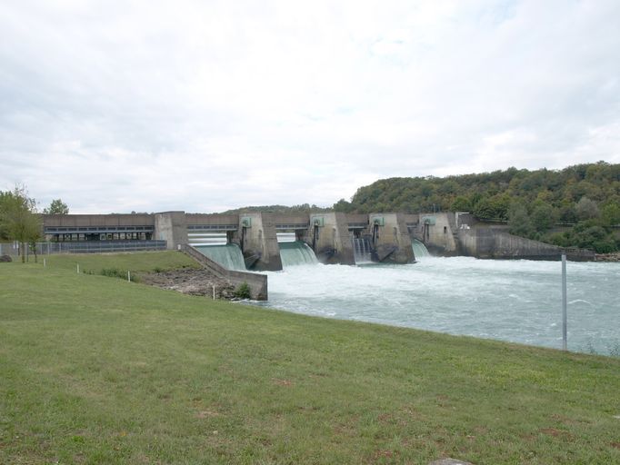 Barrage de retenue de Villebois, pont