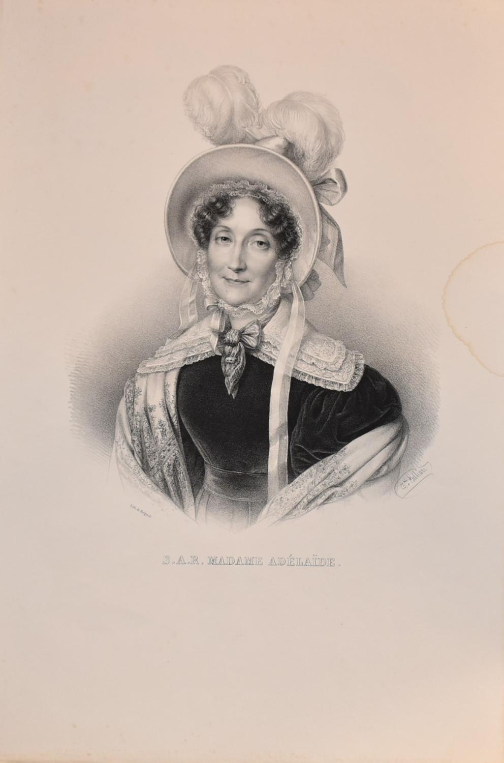 Lithographie de Madame Delpech - " S.A.R. Madame Adélaïde ", n° 5