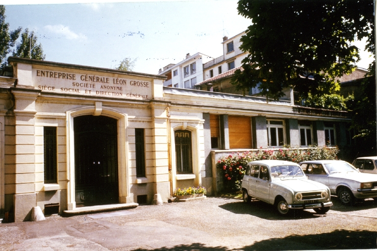 Edifice artisanal, Maison Grosse et Gerlat, puis usine de fabrication de matériaux de construction, entreprise de travaux publics, Entreprise Léon Grosse et Cie, actuellement Entreprise générale Léon Grosse