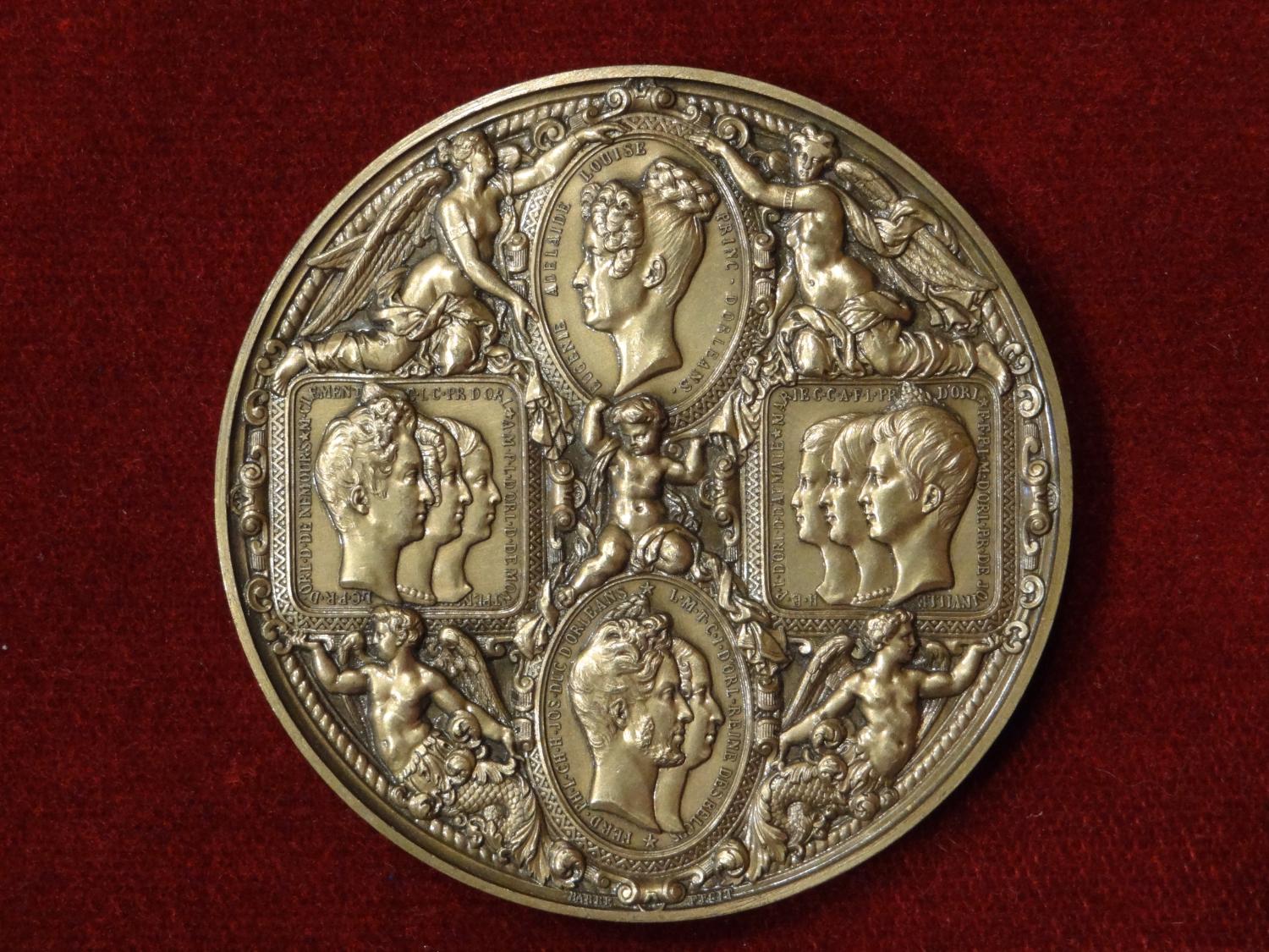 Médaille commémorant la visite de la famille royale à la Monnaie de Paris, le 8 novembre 1833