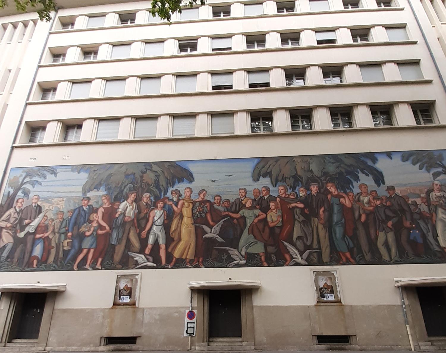 Bourse du Travail de Lyon,  mosaïque 