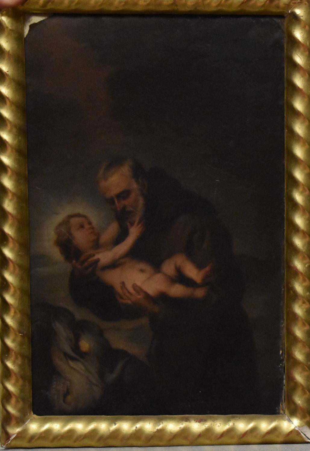 Ensemble de tirages photographiques d'après des tableaux de Bartolomé Esteban Murillo (3) : 1. Vierge à l'Enfant ; 2. Saint Félix de Cantalice tenant l'Enfant Jésus ; 3. Saint Thomas de Villeneuve recevant l'annonce de sa mort