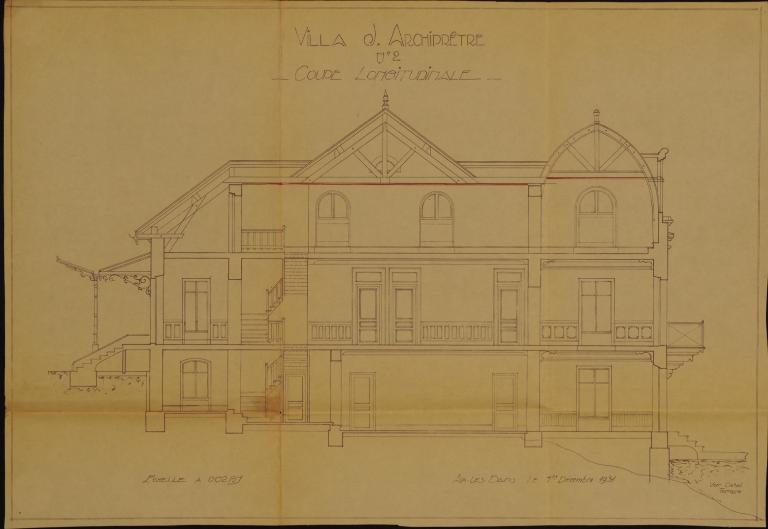 Projet de maison, dite villa Archiprêtre n°2