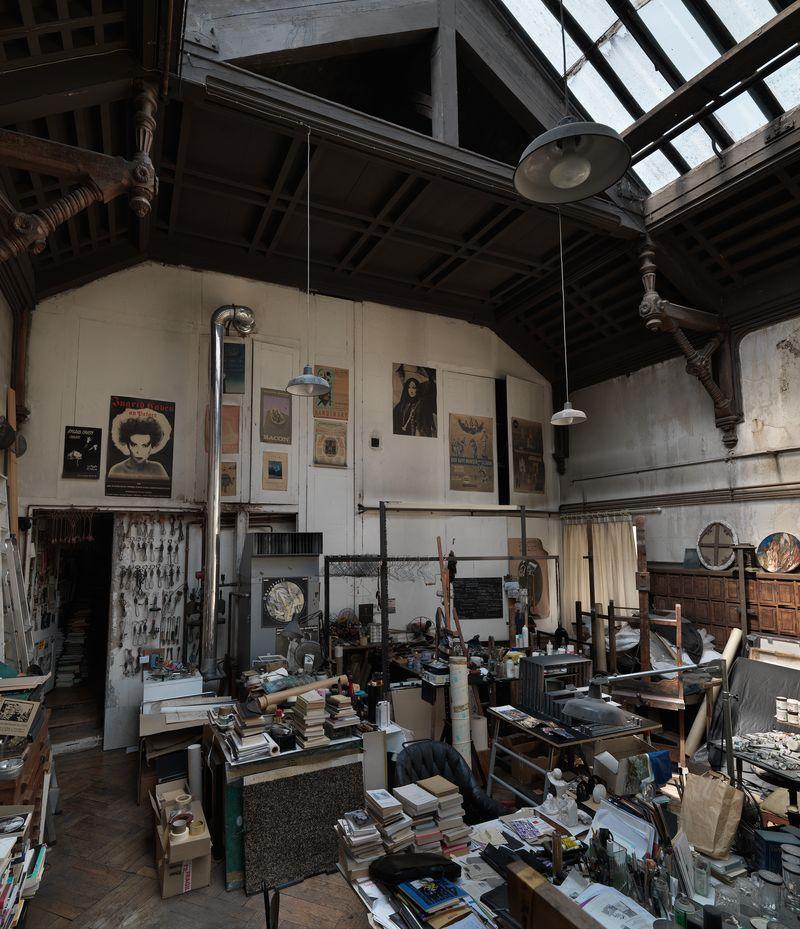 Atelier du peintre graveur Max Schoendorff