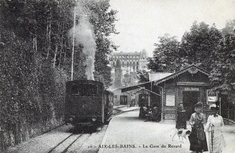 Gare de départ du chemin de fer à crémaillère du Revard