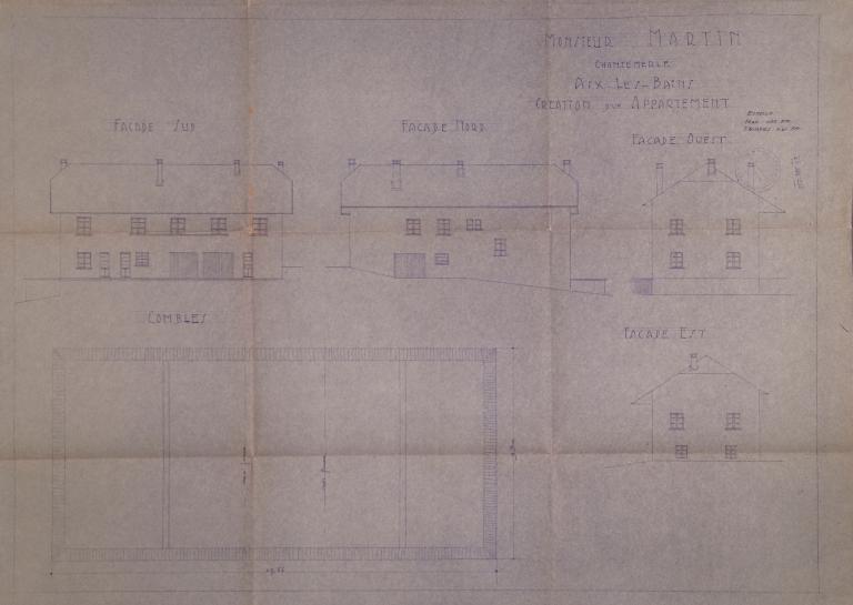 Remise agricole et logement, dépendance du domaine de Chantemerle, puis maison, puis hôtel de voyageurs, dit Auberge de Chantemerle, actuellement résidence meublée Le Chantemerle