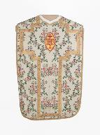 chasuble, étole, manipule : ornement blanc n°1