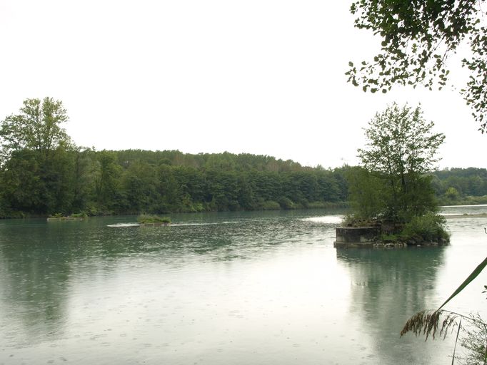 Pont ferroviaire de Cordon (détruit) ; piles (vestiges)