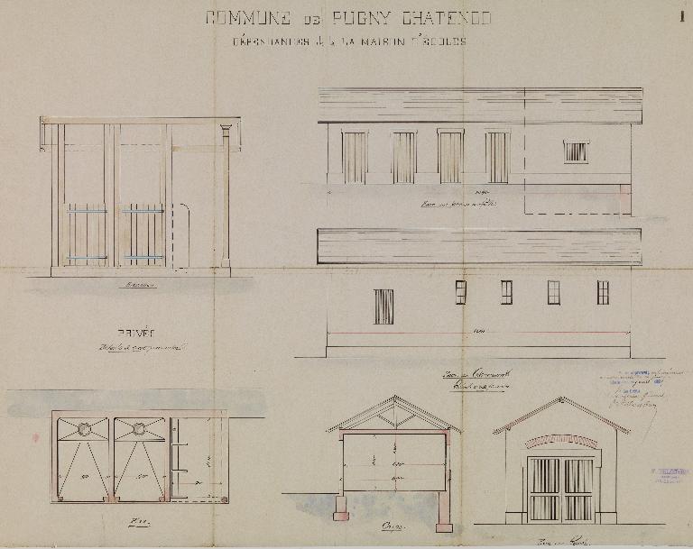 ancienne école-mairie, actuellement centre social et culturel