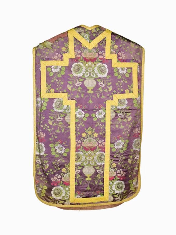 chasuble, étole, voile de calice : ornement violet