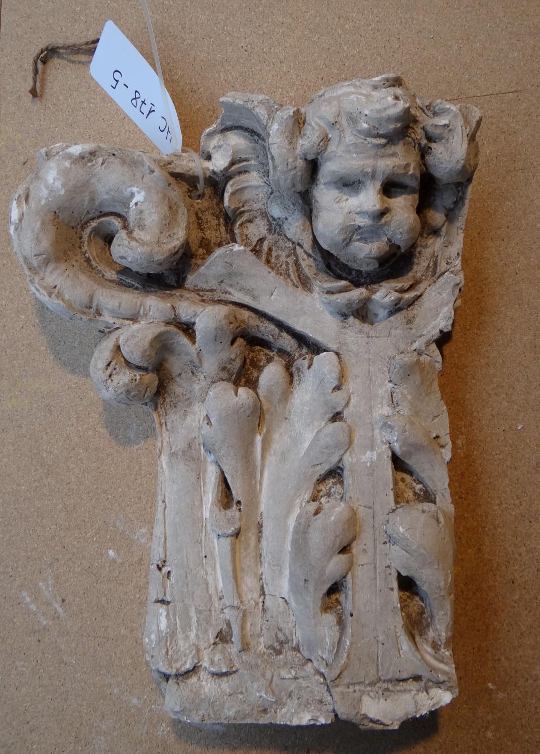 Fragment n°10 d'un ensemble de 18 fragments de maquette de décor d'architecture