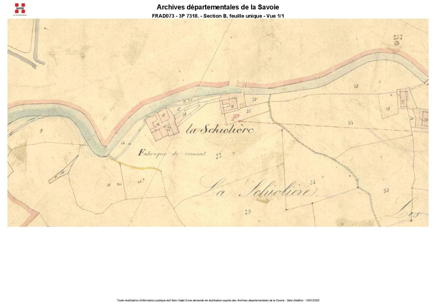 Fabrique de ciment et de chaux Castellazo puis Routin, Grumel aîné et Compagnie puis usine de la Société anonyme des Ciments de Vimines actuellement scierie