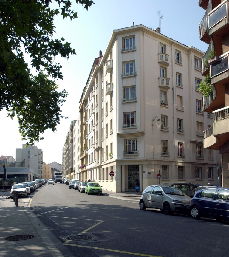 Rue Boileau, actuellement rue André-Philip