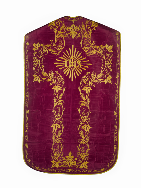 chasuble, étole, manipule : ornement violet