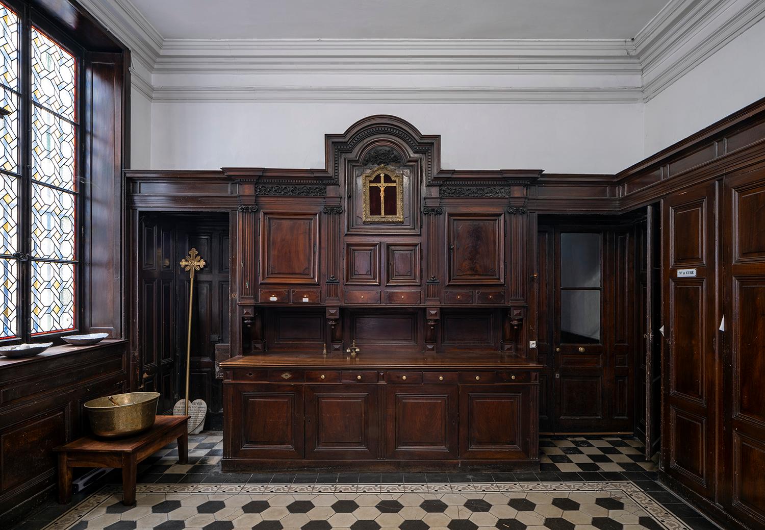 Vue d'ensemble de la seconde sacristie 