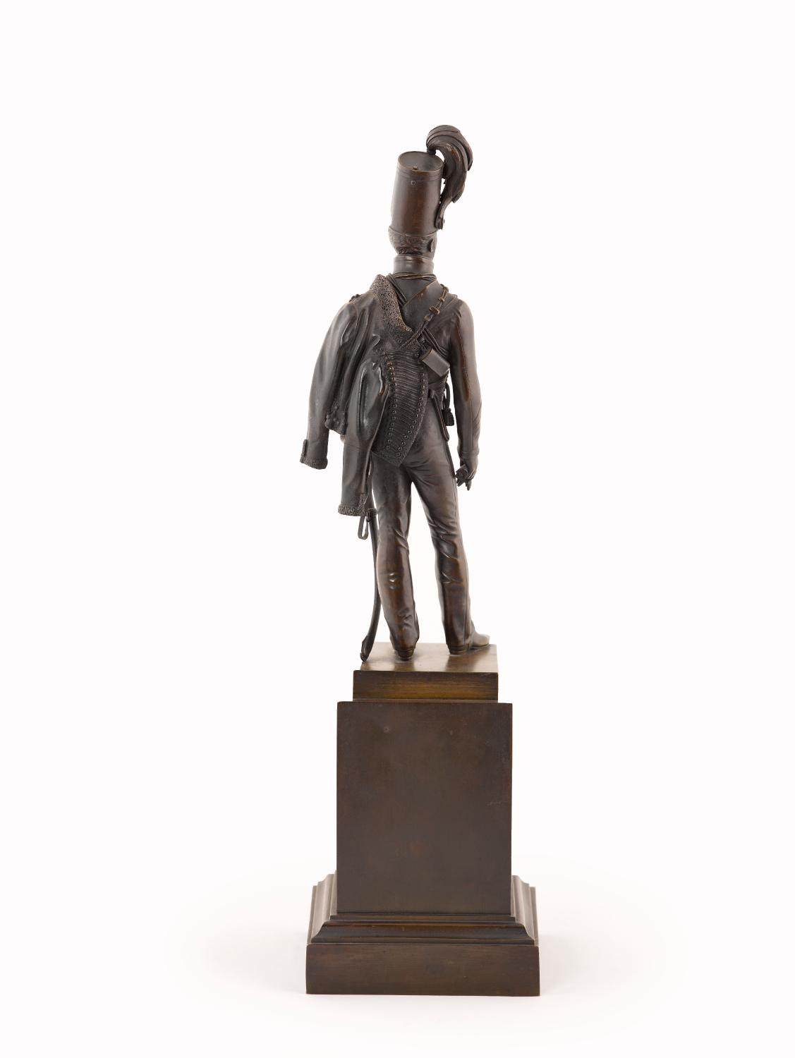 statuette de Ferdinand-Philippe d'Orléans, prince royal, en colonel de hussards