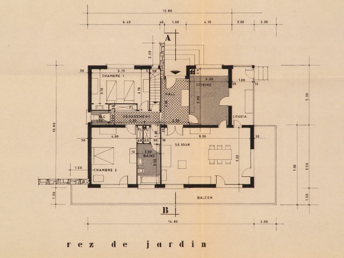 Maison, dite villa