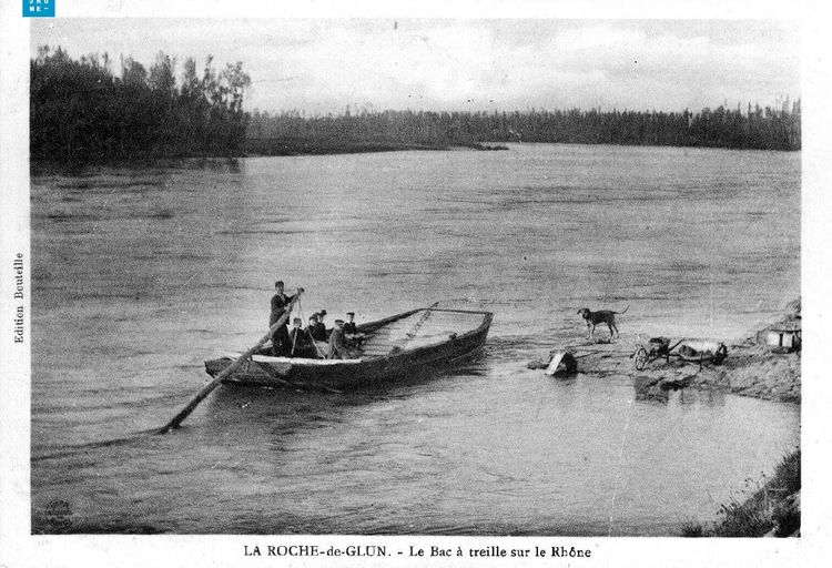 Bac à traille de Glun ou bac à traille de La Roche-de-Glun (disparus)