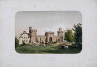 Estampe de Charles Bour - Château de Maulmont