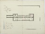 Etage demi-souterrain, projet de réutilisation des ruines du couvent des Génovéfains en refuge Saint-Michel, 1812