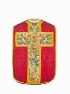 chasuble, étole, voile de calice : ornement rouge n°2