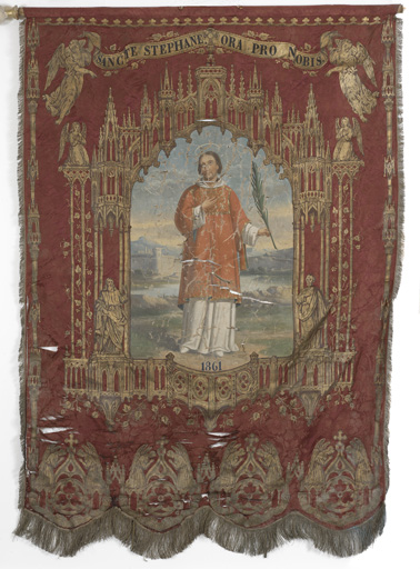 Bannière de procession de saint Etienne (n°1)