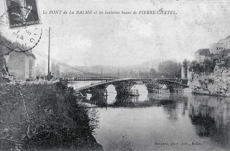 Pont suspendu de La Balme (détruit) ; culée (vestiges)