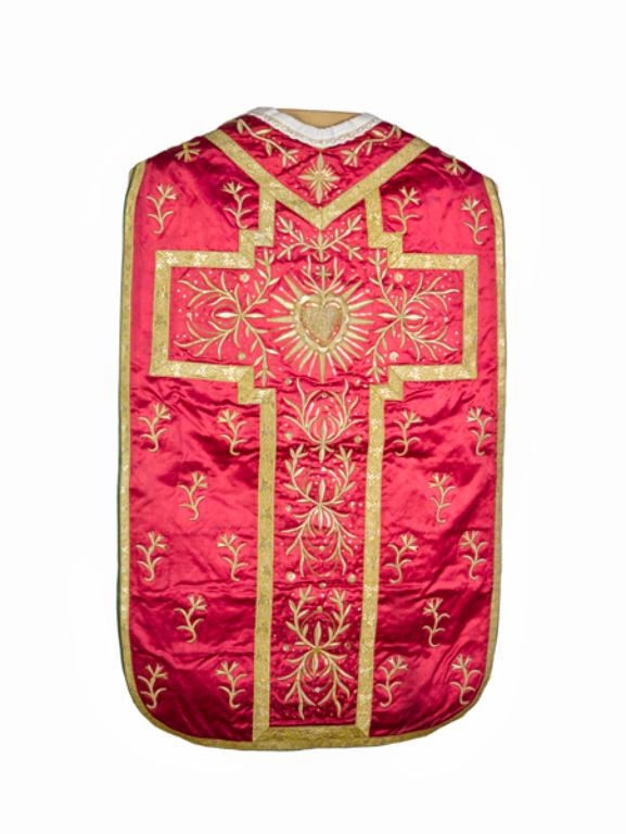 chasuble, manipule : ornement rose