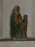 Groupe sculpté : Education de la Vierge
