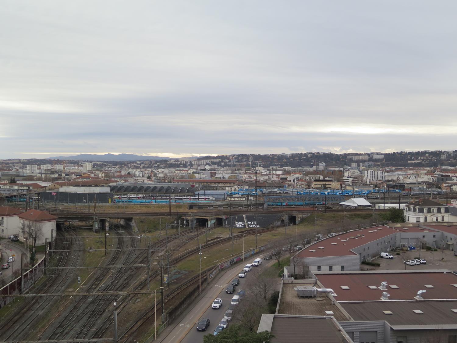 Rotonde de la gare de la Mouche à Gerland