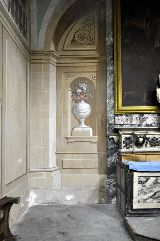 Peinture monumentale : décor d'architecture, chapelle de saint Jean François Régis