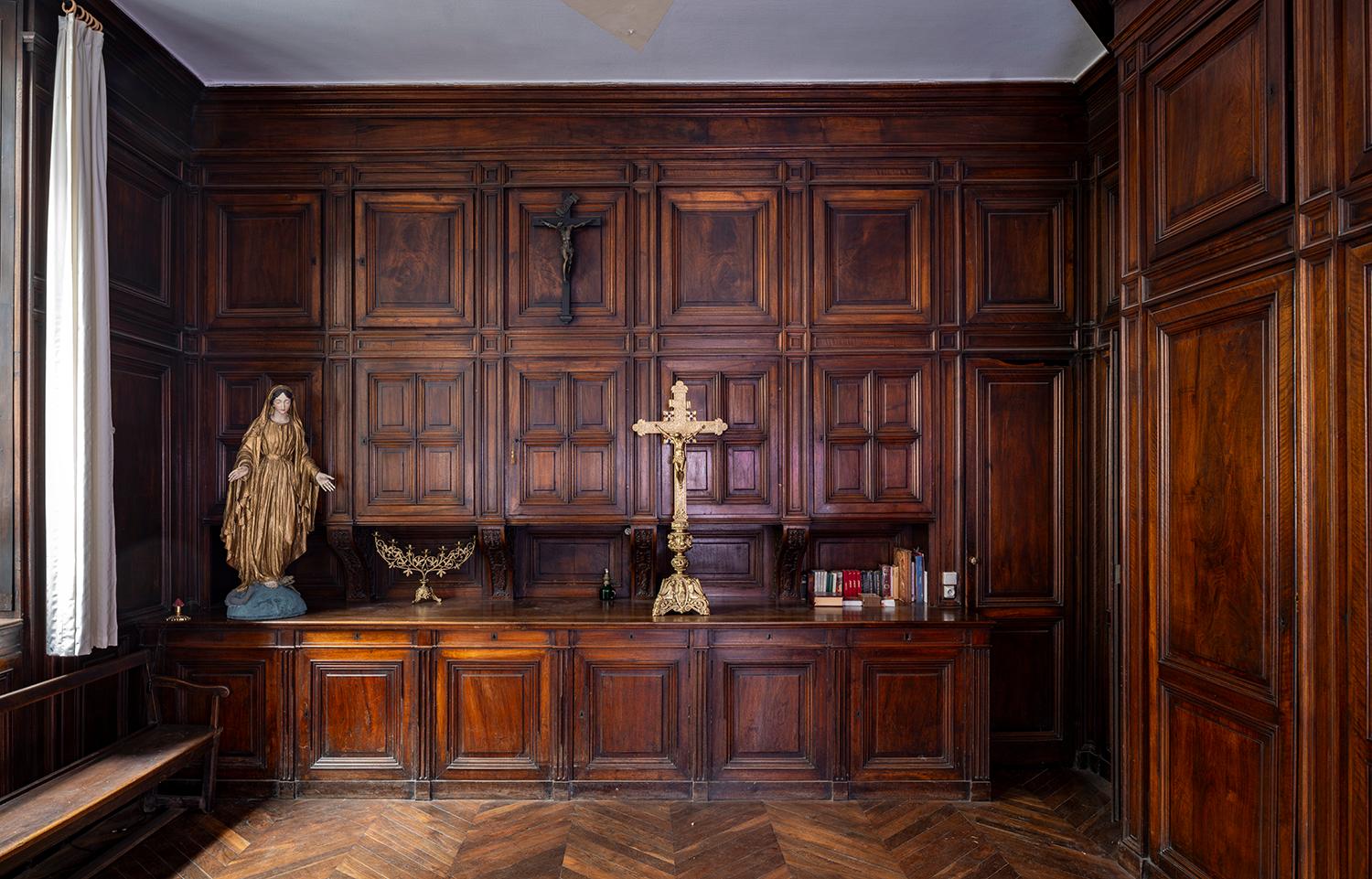 Vue d'ensemble de la première sacristie 