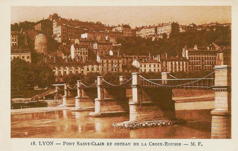 Pont Louis-Philippe, puis pont Saint-Clair, puis pont Vaïsse (détruit)