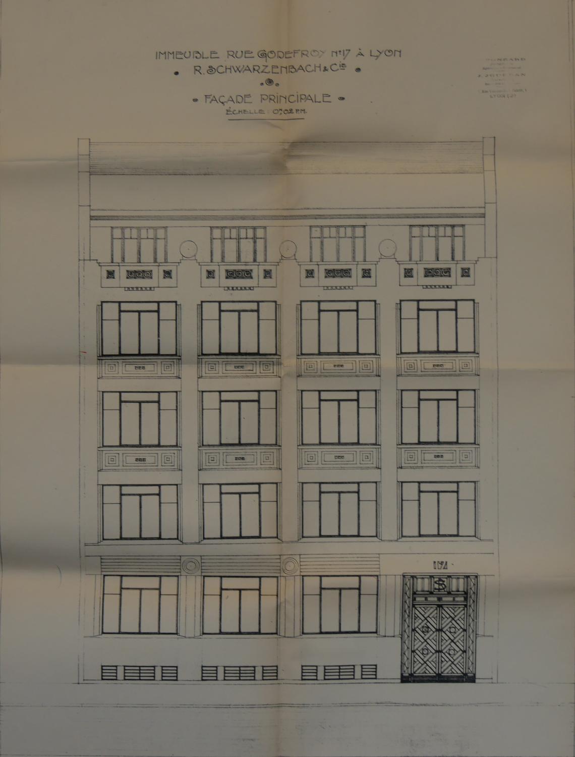 Plans usine Schwarzenbach 1929 (AC Lyon 344W/881 dossier 1045)