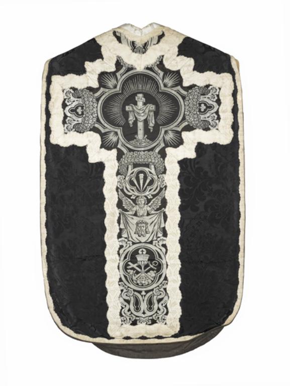 chasuble, ornement noir