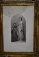 Estampe d'après Ary Scheffer - Dante et Béatrice