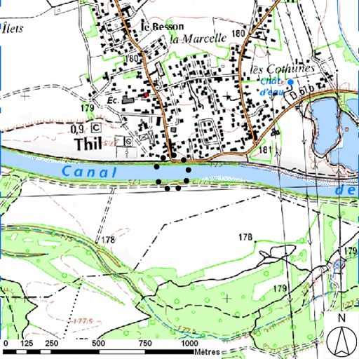 Bac, puis bac à traille de Thil (disparu)