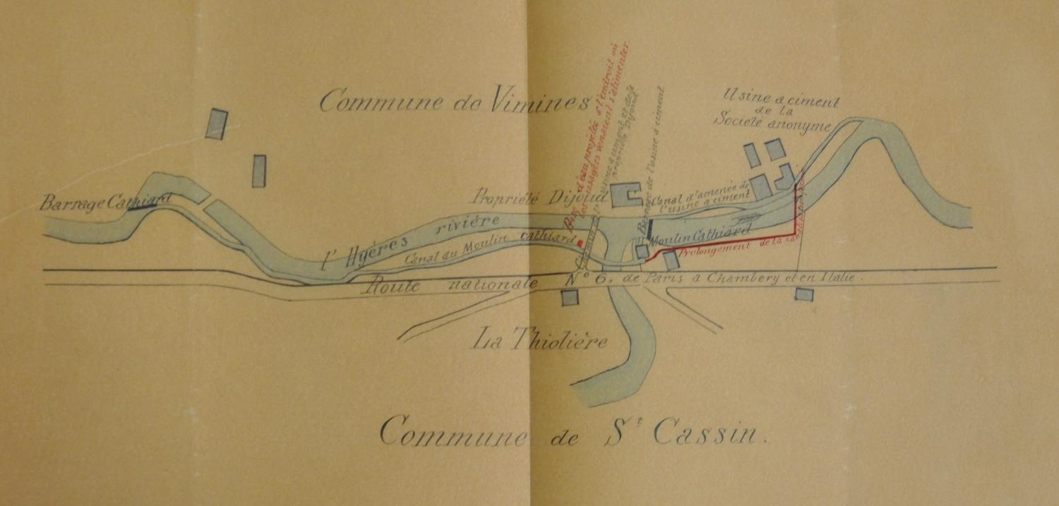 Fabrique de ciment et de chaux Castellazo puis Routin, Grumel aîné et Compagnie puis usine de la Société anonyme des Ciments de Vimines actuellement scierie