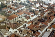 Vue aérienne du site, 1970