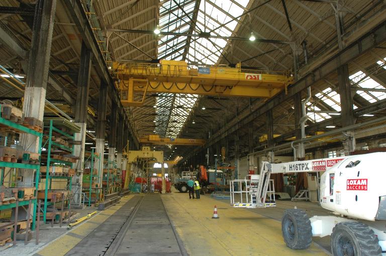 Les ateliers SNCF de la Mulatière dit Oullins-machines, atelier de réparation de locomotives électriques puis Technicentre d'Oullins