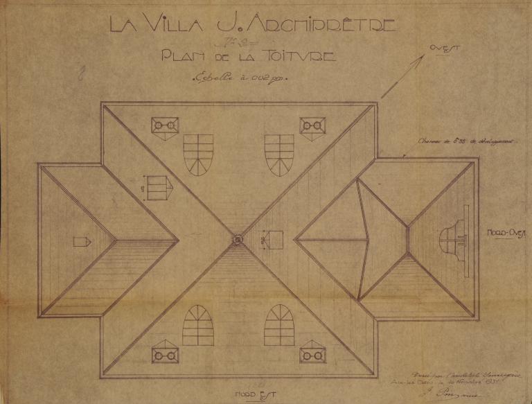 Projet de maison, dite villa Archiprêtre n°2