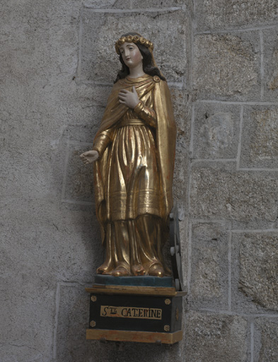 Statue : sainte Catherine