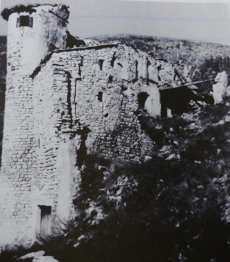 Vue d'ensemble, dans les années 1930. Vue prise du sud (photographie noir et blanc).