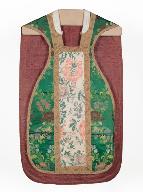 chasuble, étole, bourse de corporal : ornement vert