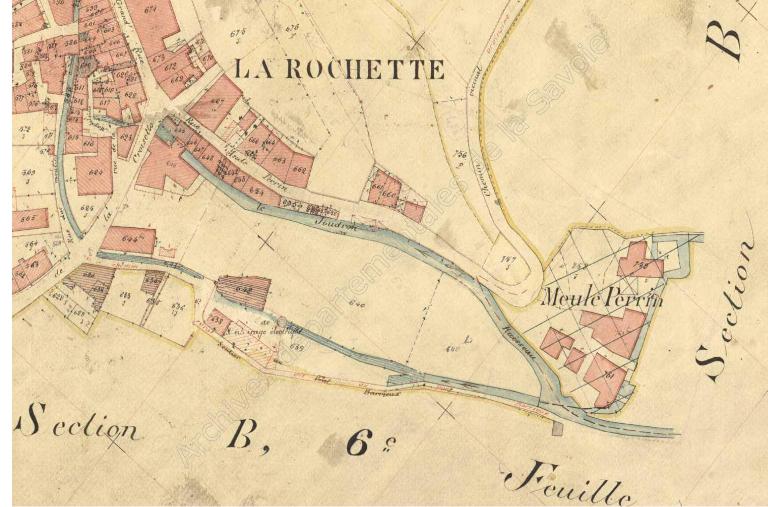 Martinet d'Hauteville puis moulin à huile Picollet puis Rey (détruit)