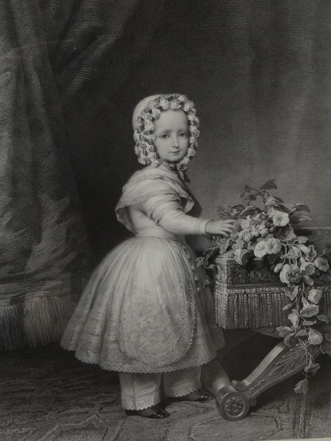 Lithographie de Léon Noël d'après Franz Xaver Winterhalter : Portrait de Robert d'Orléans duc de Chartres, enfant